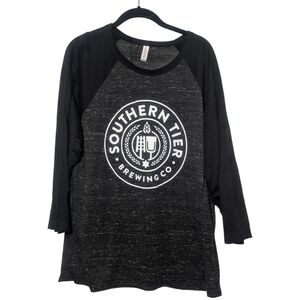 Bella+Canvas Southern Tier Brewing Company Black Grey Heathered Tee, Size XL